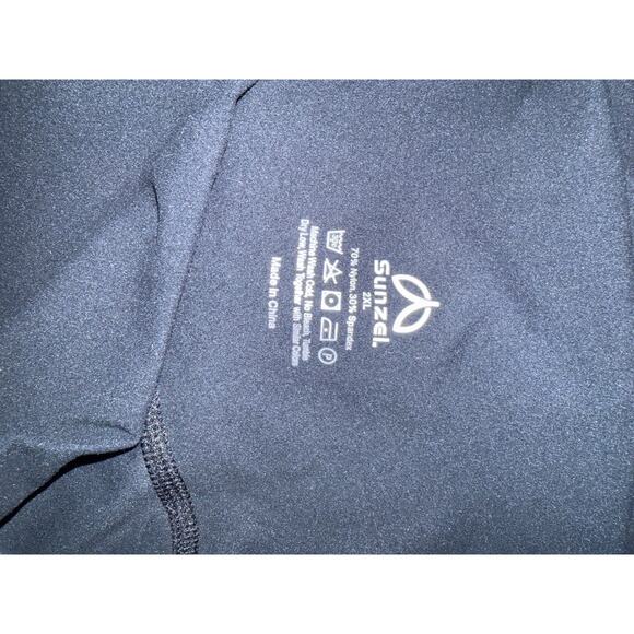 Sunzel Women's Black Leggings 2XL Athleisure Exercise Athletic Workout Pants - Picture 3 of 6